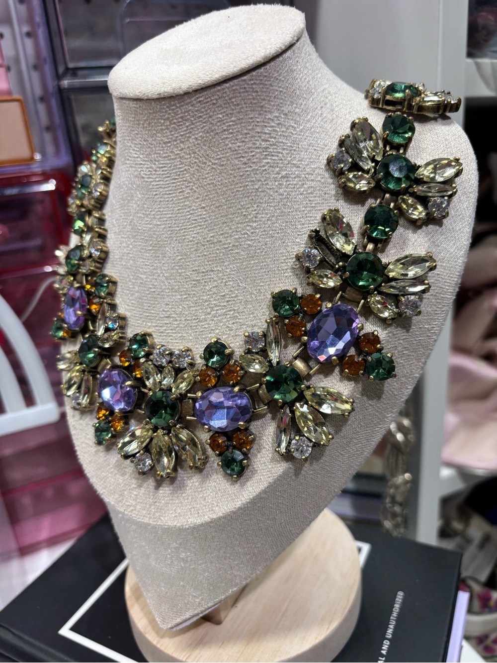 J. Crew Vintage Floral Statement Necklace - Picture 5 of 9